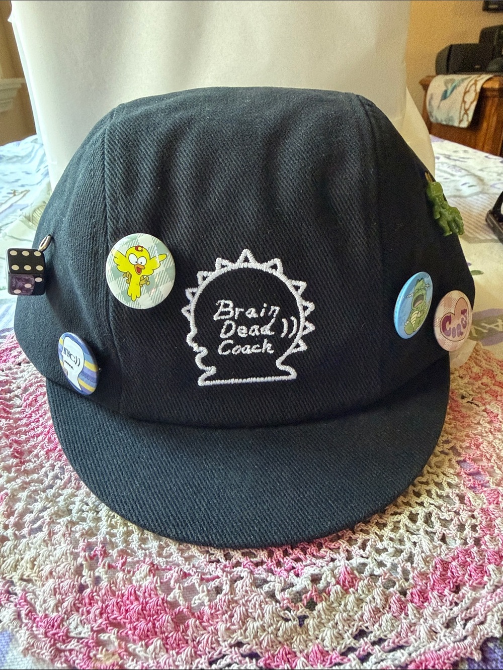 🧢🧠🧢 Coach Brain Dead Biker Pin Hat 🧢🧠🧢 NWT 🧢🧠🧢 - Picture 4 of 16